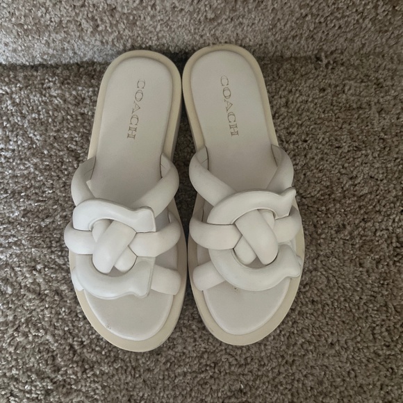 Coach Leather Sandals - Picture 1 of 4